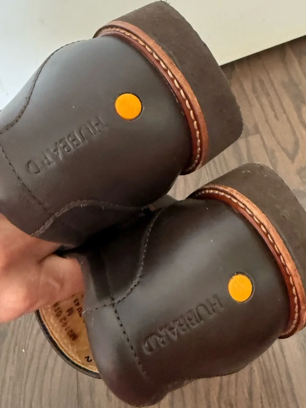 SAMUEL HUBBARD Frequent Traveler Dark Brown Leather Loafers Size 9.5
